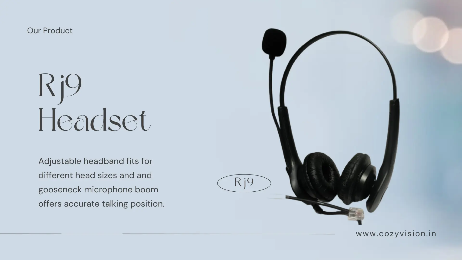 rj 9 headset product image 1